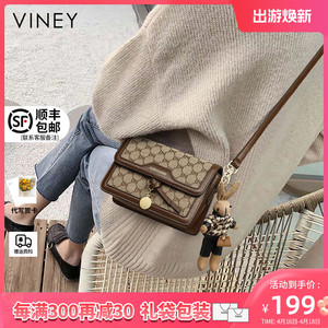 Viney包包2024新款时尚斜挎包女小包2023高级质感百搭单肩包女包