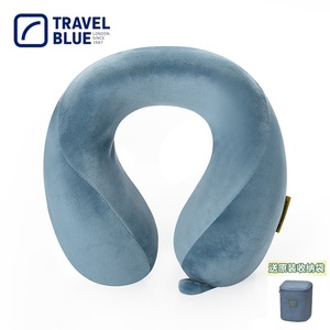 新品英国TravelBlue蓝旅U型枕头护颈枕U形记忆棉飞机旅行午睡便携