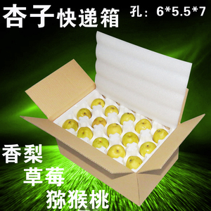 5-8斤30枚杏子水果泡沫箱香梨包装盒皮蛋柿子快递防震泡沫包装盒