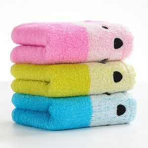 中国结竹纤维儿童毛巾卡通竹纤维26*50cm吸水不易掉毛洁面童巾
