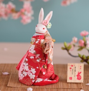 日本音乐盒和风兔子摆件八音盒生日圣诞节元旦送女朋友生日礼物