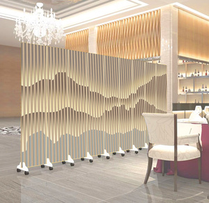 定制新中式屏风隔断酒店饭店公司家用办公室客厅可移动推拉折叠屏
