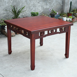 加高加宽定制尺寸八仙桌单桌四方桌子餐椅组合明清仿古家用实木桌