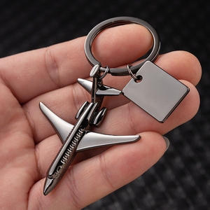 小飞机钥匙扣挂件创意个性精致男士汽车钥匙链圈环网红书包包挂饰