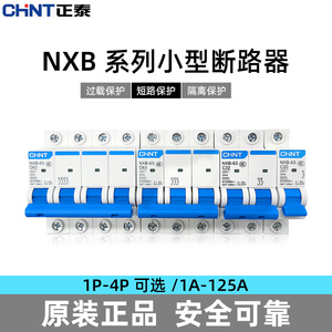 CHNT正泰NXB小型断路器1P2P3P4P空气开关电闸保护器空开DZ47C型D