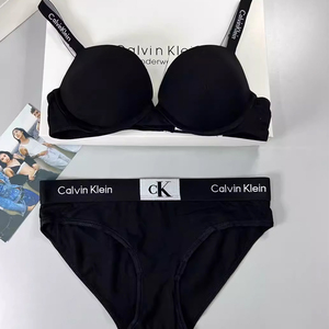 Calvin Klein正品CK内衣内裤女士无钢圈三角杯带胸垫性感运动套装