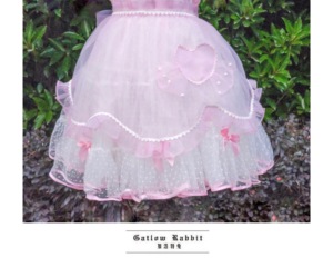 [现货]围裙lolita搭配小物/加洛特兔原创Lolita可爱裙撑配套衬裙