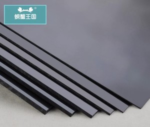 0.5/1/2/3/5/6mm厚1*1米/1*2米 黑色abs塑胶板 塑料薄片模型材料