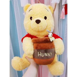 日本代购小维尼熊公仔毛绒布娃娃玩偶儿童宝宝抱抱熊生日礼物女