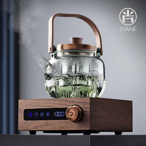 电陶炉煮茶壶煮茶器高端新款大容量玻璃加厚耐高温提梁小型养生壶