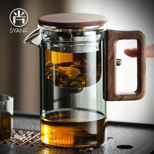 飘逸杯泡茶壶茶水分离过滤冲茶神器耐热玻璃茶杯家用功夫茶具套装