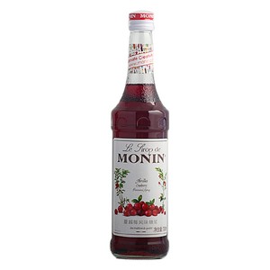 莫林 蔓越莓风味糖浆 Monin 鸡尾酒调酒基酒果汁饮料700ml