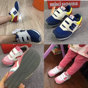 日本mikihouse童鞋大小男孩软底防滑透气舒适轻便儿童鞋子运动鞋