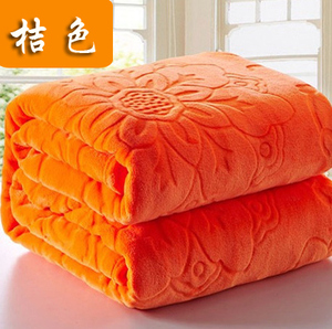 加厚珊瑚绒毛毯办公室午睡膝盖空调小毯子冬季保暖法兰绒单人铺床