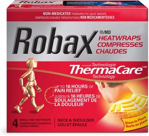 Robax Thermacare 肩部热帖一盒4个 肩颈酸痛久坐电脑一族