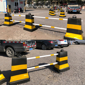 橡胶道路隔离墩护栏围挡警示反光塑料水马交通设施公路围栏防撞桶
