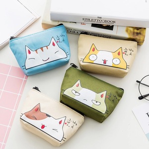 韩版表情猫可爱零钱包爆款地摊货源创意手拿硬币钥匙包收纳包