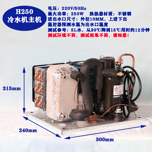 排浪H250微型压缩机冷水机制冷美容仪水冷激光小型冷水机组鱼缸