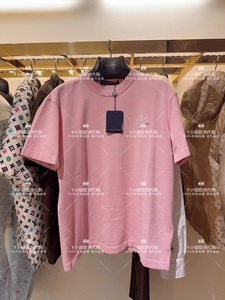 LV/路易威登 24春夏新款 粉色 圆领 短袖 T恤 1AFPSN