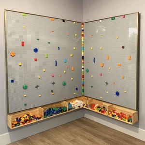 积木墙面墙贴定制大颗粒底板上墙拼装玄关儿童房幼儿园玩具