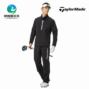 Taylormade泰勒梅高尔夫服装新款男士雨衣套装保暖挡风防水外套