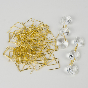 水晶灯水晶球挂针配件 双米字扣 挂钩连接水晶玻璃球片
