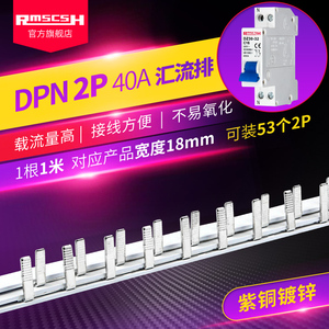 正泰DPN/2P家用配电箱汇流排1P+N双进双出DZ30-32小型空气开关断