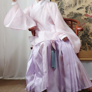 青竹居传统服饰——定制天丝交领衫