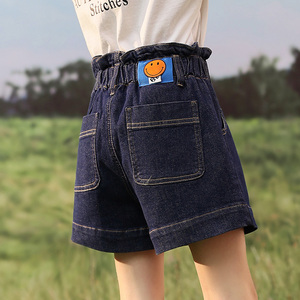 女童短裤夏2024新款夏装洋气外穿薄款时髦中大童女夏季牛仔裤夏款