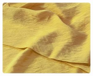 柔软舒适 黄色天丝棉古风汉服连衣裙衬衣内衬面料 145门幅120g/米