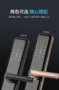 因特新款安防智能锁指纹锁家用防盗门锁通用型电子密码锁D90型
