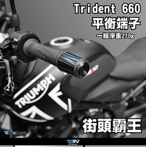 DMV手把堵 適用凱旋三叉戟660Triumph Trident 660 白鐵平衡端子