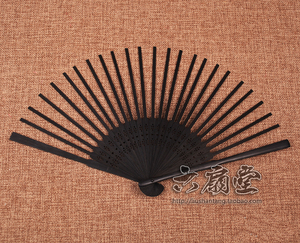 扇子diy 折扇扇骨 竹制骨架 中式江南风 21cm传统小扇子可做手工