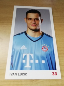 卢奇克官方 亲笔签名卡白卡德甲照片拜仁慕尼黑15-16赛季门将33号