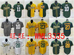 Green Bay Packers Love Dillon Jersey 绿湾包装工橄榄棒球衣服