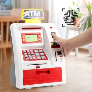 五星儿童存款机自动吸钱智能ATM机男女孩仿真银行取款存钱机玩具