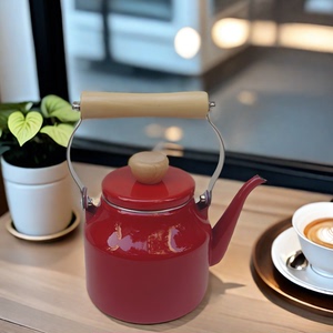 外贸珐琅搪瓷复古壶凉开水日本茶壶餐馆烧水咖啡泡茶壶电磁炉煤气