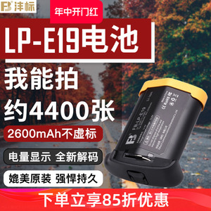 沣标LP-E19 LP-E4N全解码电池适用佳能R3 1DX3 1DX2 1Ds3 1DS4 1D4/3相机1DX Mark III II IV 1DC相机充电器