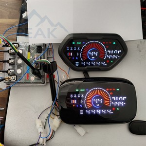 电动车液晶仪表智能显示屏电压表雅迪小牛同款仪表带时间显示