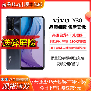 vivo Y30 全网通4G 骁龙460 6.51英寸大屏幕大电池大内存智能手机