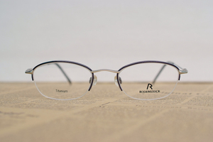 日本制 Rodenstock/罗敦司得正品纯钛Titanium半框眼镜架R4313