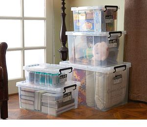 包邮 麦宝隆透明收纳箱加厚衣物整理箱床底储物箱塑料箱百纳箱