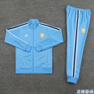 正品adidas2024阿根廷国家队赛前出场服热身训练服10号梅西足球服