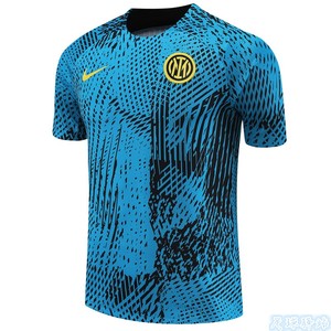 正品Nike23-24国际米兰赛前训练服短袖套装球员同款球衣足球服T恤