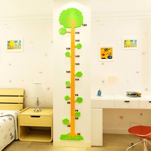 大树儿童房身高立体墙贴3d亚克力卡通宝宝量身高尺幼儿园教室装饰