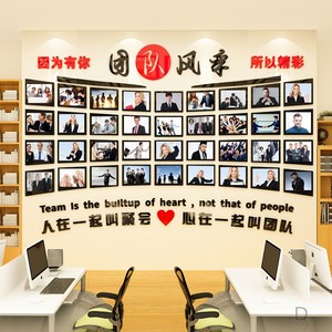办公室墙面装饰优秀员工风采荣誉展示墙企业照片墙公司文化墙定制