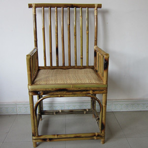 竹家具竹椅子 单人太师椅 竹藤沙发椅 明清仿古竹沙发 茶室阳台椅