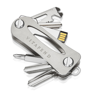 美国vitafend创意金属钥匙收纳器多功能男士高档钛合金EDC钥匙扣