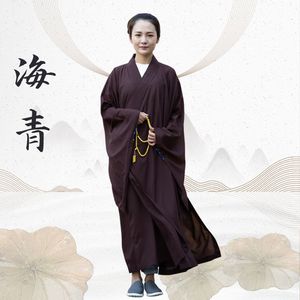 缘思梵僧服海青居士服男四季海清长褂僧衣女袈裟长衫大褂