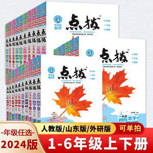 2024春小学点拨一二三四五六年级上册下册语文数学英语全套人教版北师大教材同步讲解读荣德基点播七彩课堂笔记学霸教辅资料复习书